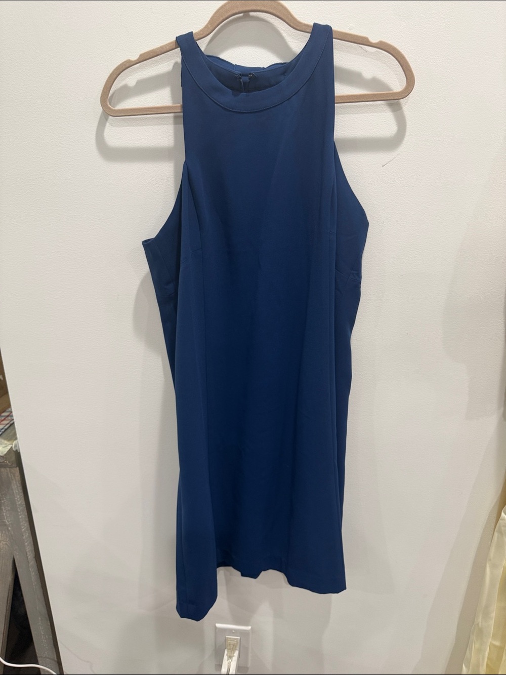 Ann Taylor Deep Blue Sleeveless Shift Dress